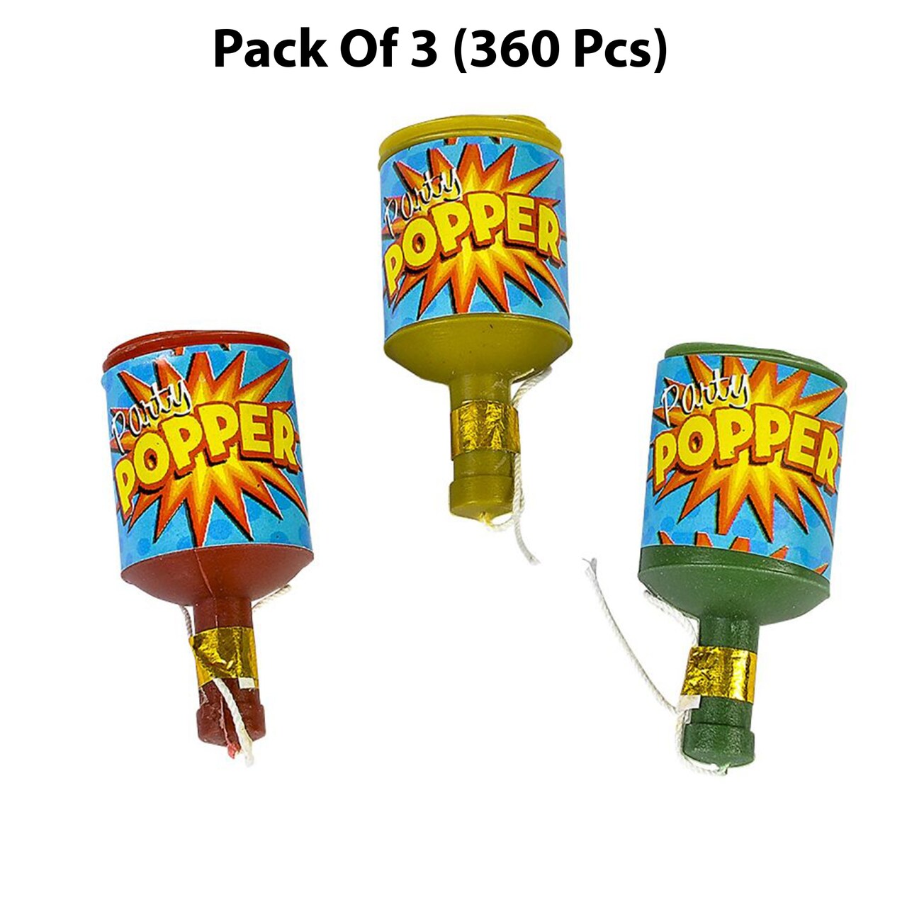 Best Party Poppers 2 1/2 inc | Poppin' Paradise Unleash the Fun Party Poppers | RAHEEV®